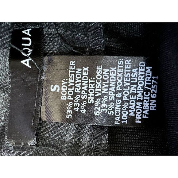 AQUA Gray Plaid Envelope Hem Skort Size S - Picture 6 of 6